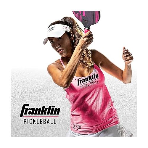  Franklin Sports Pro Pickleball Paddles - Christine McGrath Pro Player Tournament Pickleball Paddles - Polypropylene Paddle with Max Grit Surface - USA Pickleball (USAPA) Approved - 13mm + 16mm Cores