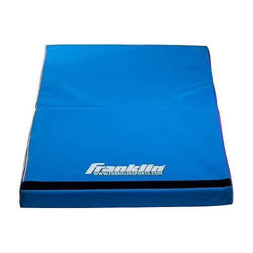  Franklin Sports Folding Gymnastics Cheese Mat, Institutional Grade - Gym Equipment - Gymnastics Mats - Bar - Beam - Tumbling - Exercise - For Gym and Home - Incline - Wedge
