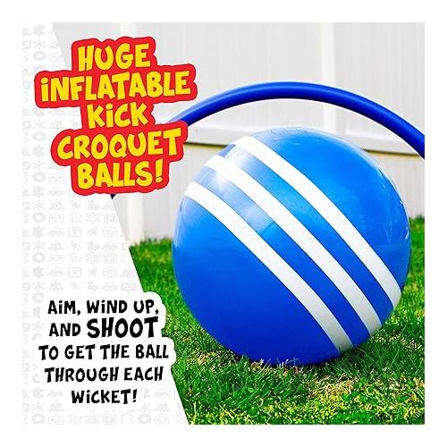  Franklin Kick Croquet Game Set - Perfect for Kids and Adults - Combines Soccer and Croquet - Great for Outdoor Play