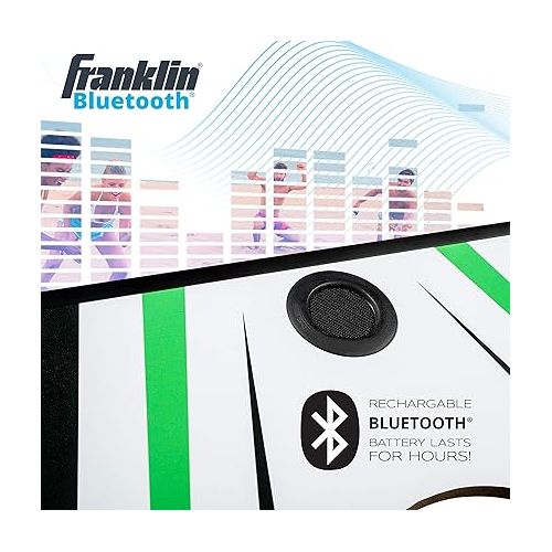  Franklin Sports Cornhole Game Sets - Portable Bluetooth Speaker Cornhole Boards + Bean Bags - (2) Cornhole Boards with Speakers for Music + (8) Bean Bags Included - Perfect Beach + Lawn Tailgate Game