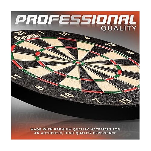  Franklin Sports Professional Dartboard - Regulation Size Dartboard - 18