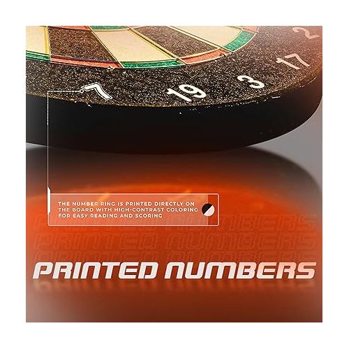  Franklin Sports Professional Dartboard - Regulation Size Dartboard - 18