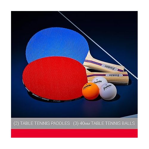  Franklin Sports Ping Pong Paddle Set with Balls - 2 Player & 4 Player Table Tennis Paddle Kit - Full Ping Pong Starter Kit