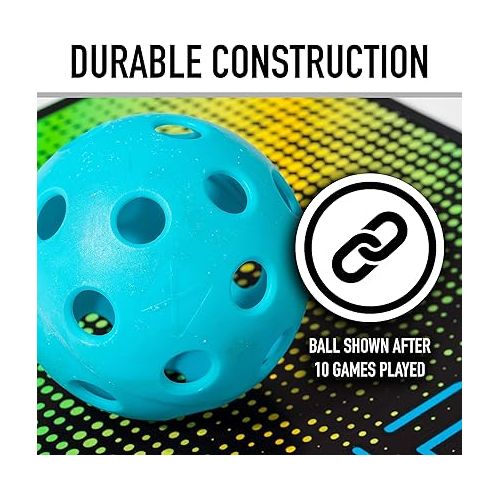  Franklin Sports X-26 Indoor Pickleballs - Indoor Court Pickleball Balls - 3 Pack, 12 Pack + Bulk 100 Pack of Pickleballs - USA Pickleball (USAPA) Approved Tournament Pickleballs - Multiple Colors