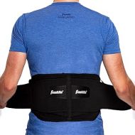 Franklin Sports Lower Back Brace - Adjustable Back Support Stabilizer - Comfortable Lumbar Support, Pain Relief + Compression - One Size