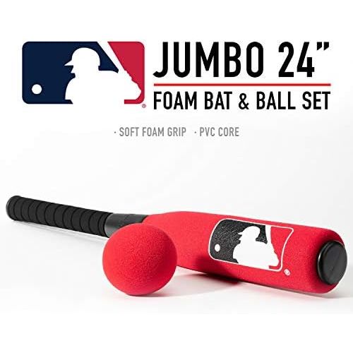  [아마존베스트]Franklin Sports MLB Oversized Foam Baseball Bat and Ball Set
