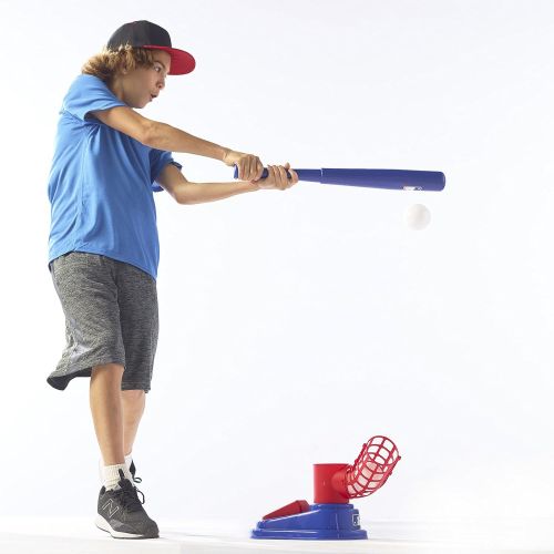  [아마존베스트]Franklin Sports MLB Baseball Pop A Pitch - Includes 25 Inch Collapsible Plastic Bat and 3 Plastic Baseballs