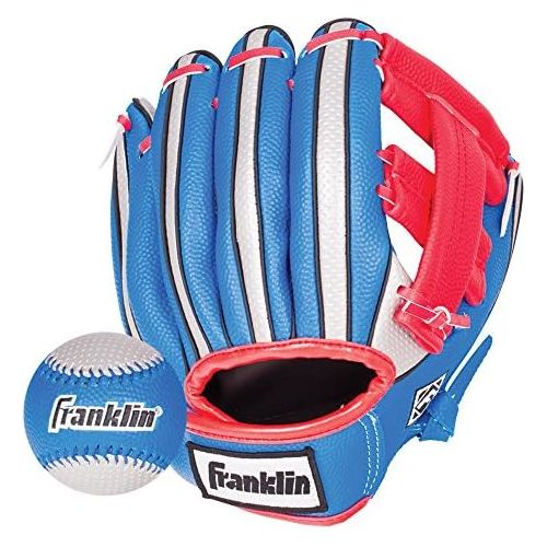  [아마존베스트]Franklin Sports Air Tech Soft Foam Baseball Glove and Ball Set - 9 Inch - Right Hand Throw