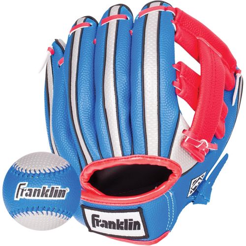  [아마존베스트]Franklin Sports Air Tech Soft Foam Baseball Glove and Ball Set - 9 Inch - Right Hand Throw