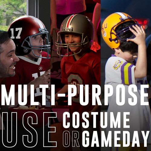  Franklin Sports Kids College Football Uniform Set - NCAA Youth Football Uniform Costume - Helmet, Jersey, Chinstrap Set - Youth M