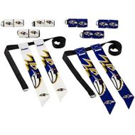 Franklin Sports Baltimore Ravens NFL Flag Football Sets - NFL Team Flag Football Belts and Flags - Flag Football Equipment for Kids and Adults