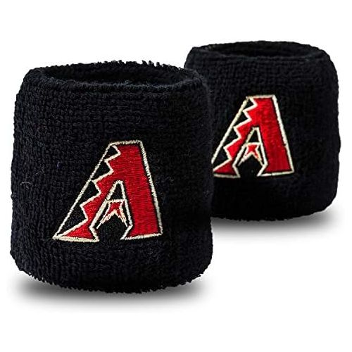  Franklin Sports MLB Team Licensed Baseball Wristbands - MLB Team Logo Sweat Wristbands - Great for Costumes + Uniforms - Pair