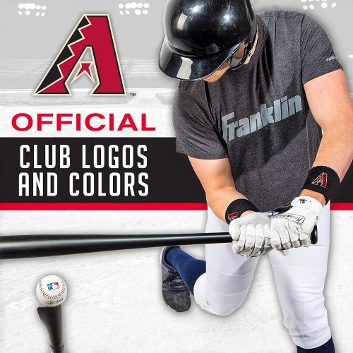 Franklin Sports MLB Team Licensed Baseball Wristbands - MLB Team Logo Sweat Wristbands - Great for Costumes + Uniforms - Pair