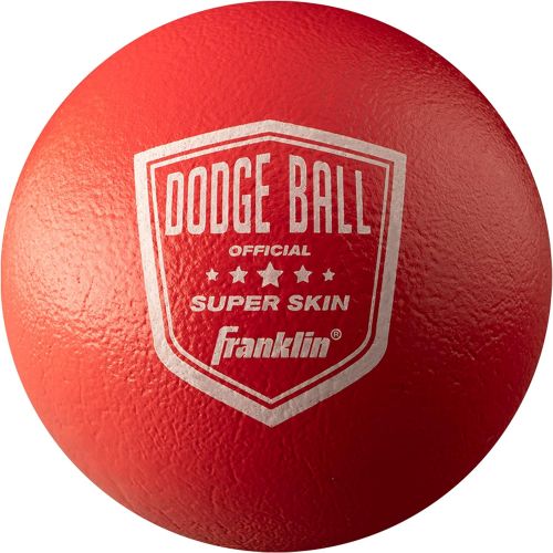  Franklin Sports Dodgeball Ball Set  Superskin-Coated Foam Balls for Playground Games  Small Dodgeballs for Gymnasium Games  Easy-Grip Foam Balls  Won’t Shred or Tear for Hours