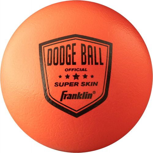  Franklin Sports Dodgeball Ball Set  Superskin-Coated Foam Balls for Playground Games  Small Dodgeballs for Gymnasium Games  Easy-Grip Foam Balls  Won’t Shred or Tear for Hours