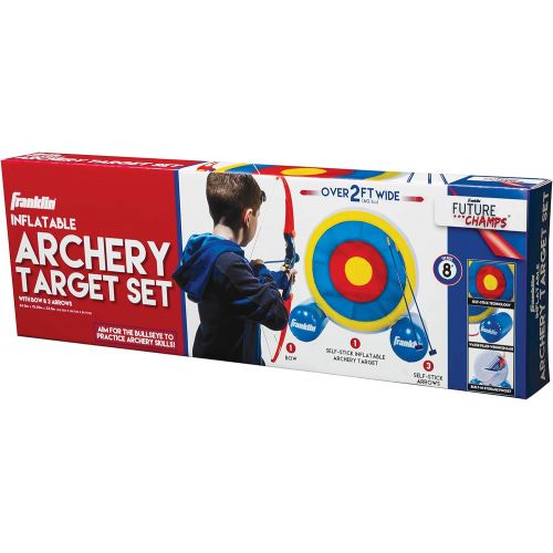  Franklin Sports Kids Archery Target - Inflatable Standing Target with Self-Stick Bullseye & Arrows