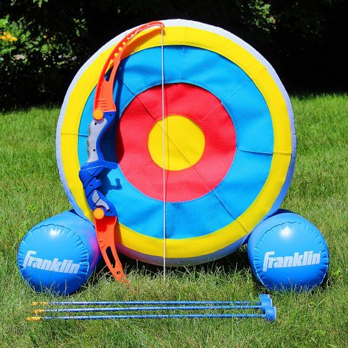  Franklin Sports Kids Archery Target - Inflatable Standing Target with Self-Stick Bullseye & Arrows