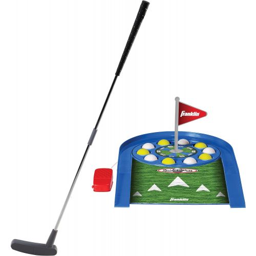  Franklin Sports Mini Putt Golf Game for Kids - Spin n Putt Electronic Putting Game - Indoor Mini Golf for Kids + Toddlers - Putter + Balls Included