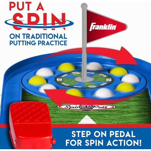  Franklin Sports Mini Putt Golf Game for Kids - Spin n Putt Electronic Putting Game - Indoor Mini Golf for Kids + Toddlers - Putter + Balls Included