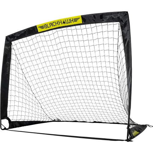  Franklin Sports Blackhawk Backyard Soccer Goal - Portable Kids Soccer Net - Pop Up Folding Indoor + Outdoor Goals - 4 x 3 - Pink