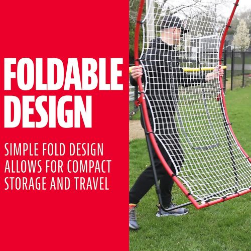  Franklin Sports Baseball Pitching Target and Rebounder Net - 2-in-1 Pitch Trainer + Pitchback Net - Baseball Return Screen + Pitching Practice Target - 68