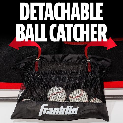  Franklin Sports Baseball Pitching Target and Rebounder Net - 2-in-1 Pitch Trainer + Pitchback Net - Baseball Return Screen + Pitching Practice Target - 68