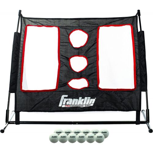  Franklin Sports - Golf Chipping Target - Training - Golf - Includes 12 Training Balls, Black