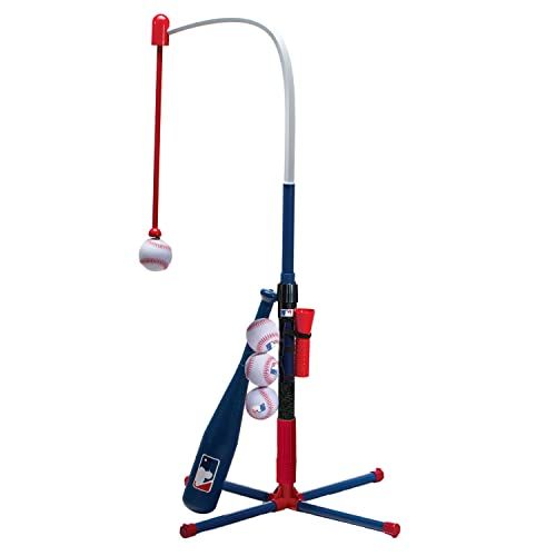  Franklin Sports Grow-with-Me Kids Baseball Batting Tee + Stand Set for Youth + Toddlers - Toy Baseball, Softball + Teeball Hitting Tee Set for Boys + Girls