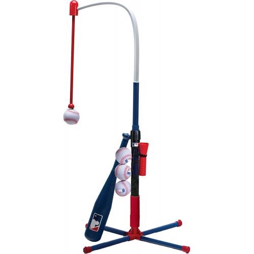  Franklin Sports Grow-with-Me Kids Baseball Batting Tee + Stand Set for Youth + Toddlers - Toy Baseball, Softball + Teeball Hitting Tee Set for Boys + Girls