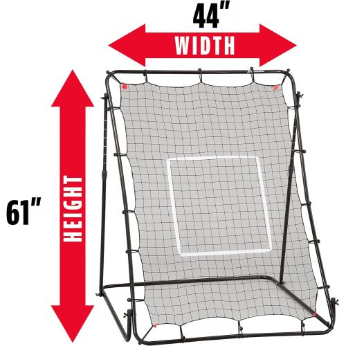  Franklin Sports 2719X Pitch Back Baseball Rebounder and Pitching Target - 2 in 1 Return Trainer and Catcher Target - Great for Practices