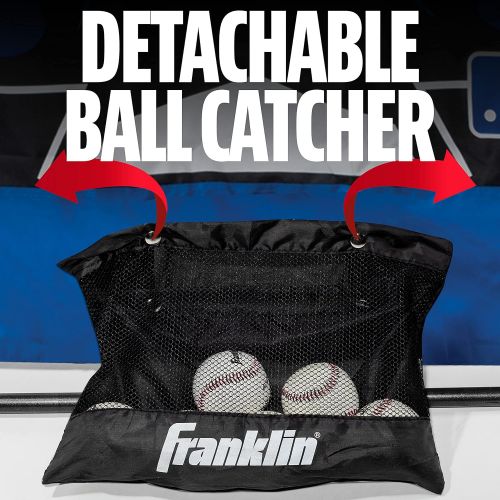  Franklin Sports 2719X Pitch Back Baseball Rebounder and Pitching Target - 2 in 1 Return Trainer and Catcher Target - Great for Practices