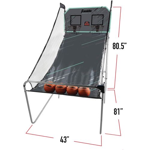  Franklin Sports Arcade Basketball - Indoor Basketball Shootout - 2 Players - Includes Electronic Scoreboard and 4 Mini Basketballs