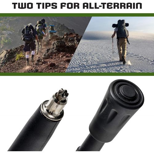  Franklin Sports Arctic Trails Hiking Poles - Lightweight - Anti Shock Technology - Great for All Skill Levels