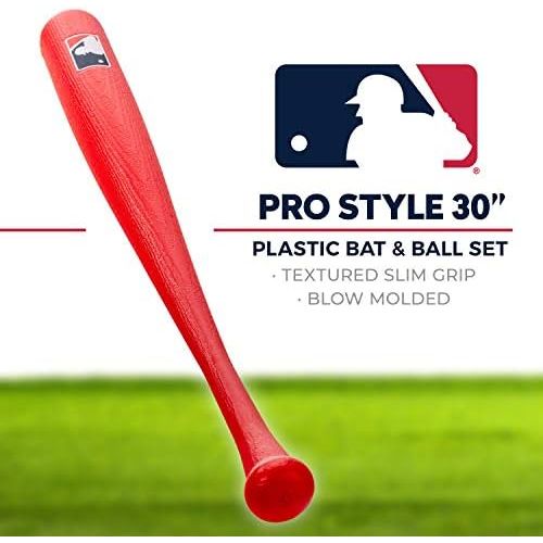  Franklin Sports MLB 30 Authentic Plastic Bat & Ball Set