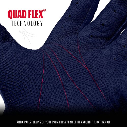  Franklin Sports MLB Batting Gloves ? CFX Pro Batting Gloves Pair - Baseball + Softball Gloves ? Youth