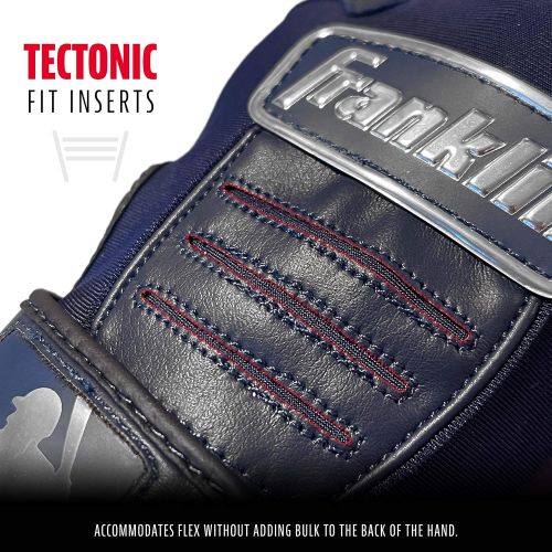  Franklin Sports MLB Batting Gloves ? CFX Pro Batting Gloves Pair - Baseball + Softball Gloves ? Youth