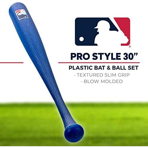  Franklin Sports MLB 30 Authentic Plastic Bat & Ball Set