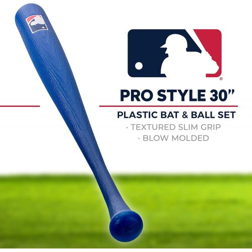  Franklin Sports MLB 30 Authentic Plastic Bat & Ball Set