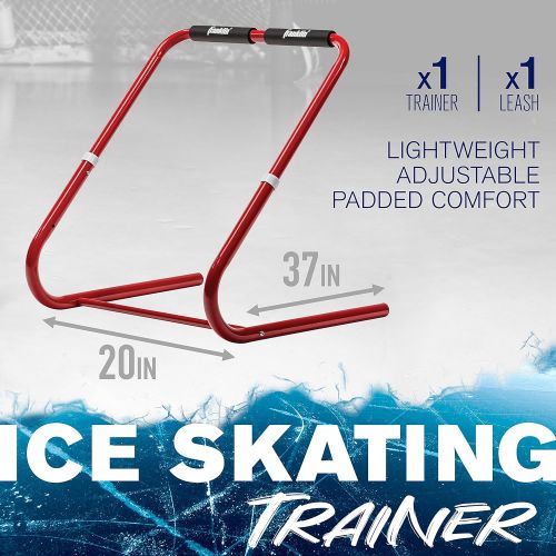  Franklin Sports Kids Ice Skating Trainer - Ice Skating Walker Aid for Beginners - Boys + Girls Learn to Skate Equipment - Ice Skate Pusher with Tow Rope