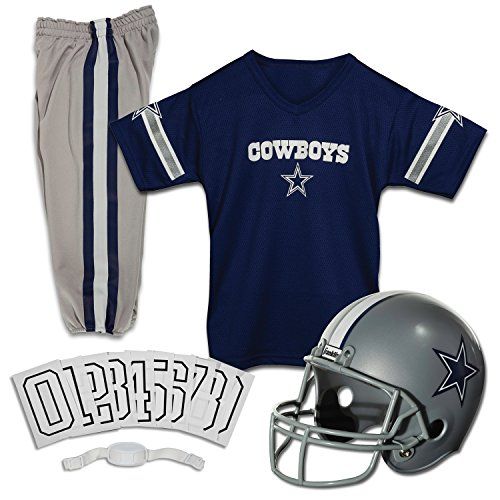  할로윈 용품Franklin Sports Dallas Cowboys Kids Football Uniform Set - NFL Youth Football Costume for Boys & Girls - Set Includes Helmet, Jersey & Pants - Medium