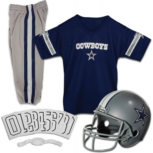  할로윈 용품Franklin Sports Dallas Cowboys Kids Football Uniform Set - NFL Youth Football Costume for Boys & Girls - Set Includes Helmet, Jersey & Pants - Medium