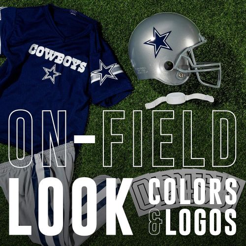  할로윈 용품Franklin Sports Dallas Cowboys Kids Football Uniform Set - NFL Youth Football Costume for Boys & Girls - Set Includes Helmet, Jersey & Pants - Medium