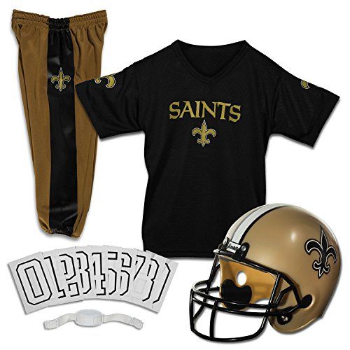  할로윈 용품Franklin Sports New Orleans Saints Kids Football Uniform Set - NFL Youth Football Costume for Boys & Girls - Set Includes Helmet, Jersey & Pants - Small