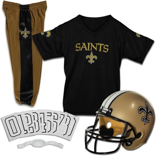  할로윈 용품Franklin Sports New Orleans Saints Kids Football Uniform Set - NFL Youth Football Costume for Boys & Girls - Set Includes Helmet, Jersey & Pants - Small