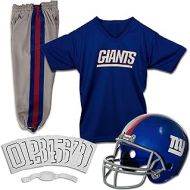 Franklin Sports New York Giants Kids Football Uniform Set - NFL Youth Football Costume for Boys & Girls - Set Includes Helmet, Jersey & Pants - Small