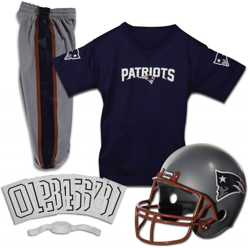  할로윈 용품Franklin Sports New England Patriots Kids Football Uniform Set - NFL Youth Football Costume for Boys & Girls - Set Includes Helmet, Jersey & Pants - Small
