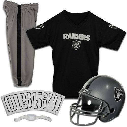  할로윈 용품Franklin Sports Las Vegas Raiders Kids Football Uniform Set - NFL Youth Football Costume for Boys & Girls - Set Includes Helmet, Jersey & Pants - Small