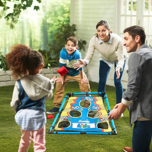  Franklin Sports Kids Bean Bag Toss - 5 Hole Bean Bag Toss Game with (4) Bean Bags - Portable Indoor + Outdoor Target - 31 x 33