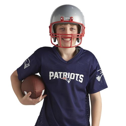  Franklin Sports Deluxe NFL-Style Youth Uniform  NFL Kids Helmet, Jersey, Pants, Chinstrap and Iron on Numbers Included  Football Costume for Boys and Girls