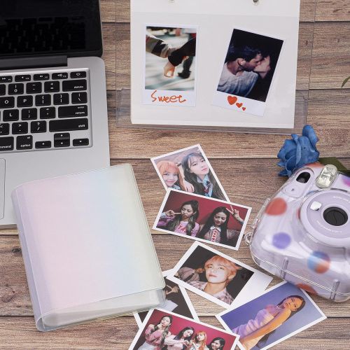  Frankmate Mini 2x3 Photo Album for Fujifilm Instax Mini 7s 8 8+ 9 25 26 50s 70 90 Instant Camera & Name Card Baby Album (Color Glitter)